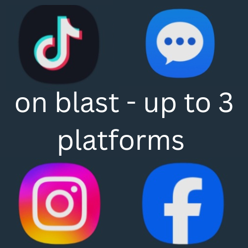 On Blast – 1 Anonymous Message Across 3 Platforms